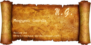 Megyes Gerda névjegykártya